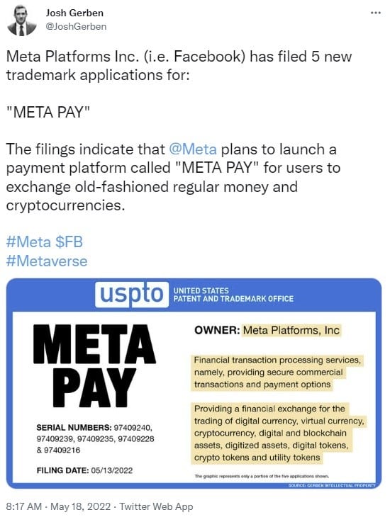اپلیکیشن‌های تجاری برای Meta Pay